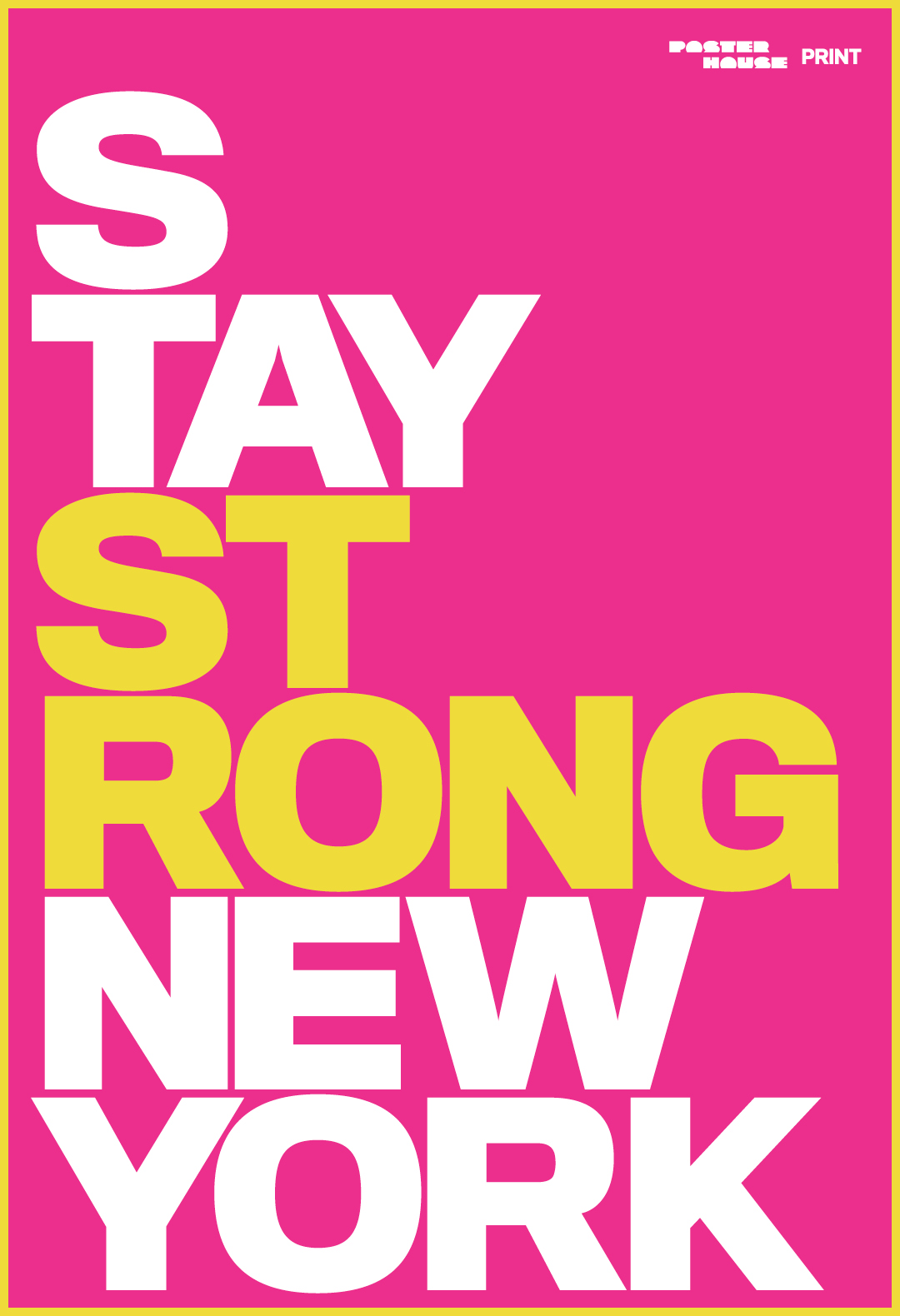 A type based poster with stacked words reading,